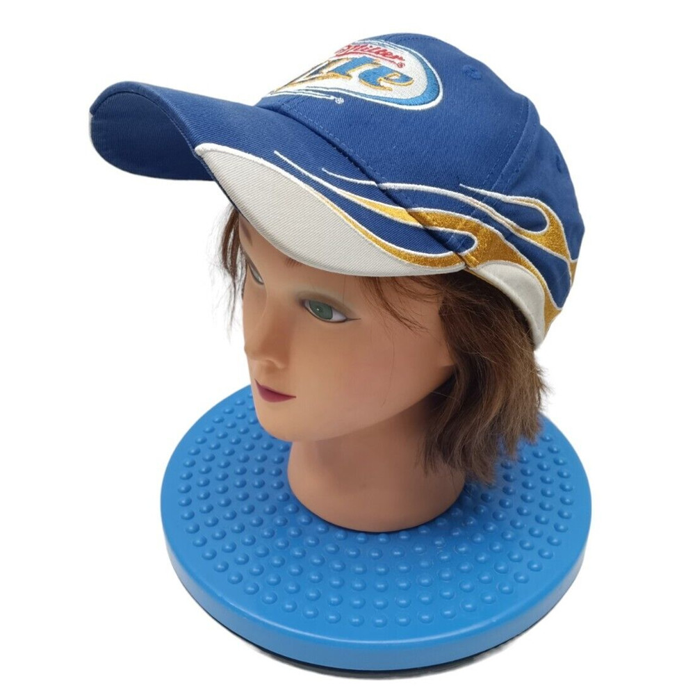 Vintage Miller Lite‎ Racing Flames Cap #2 NASCAR Keselowski Hat, adjustable - Picture 4 of 8